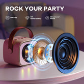 Mini Bluetooth Speaker with Wireless Karaoke Mic